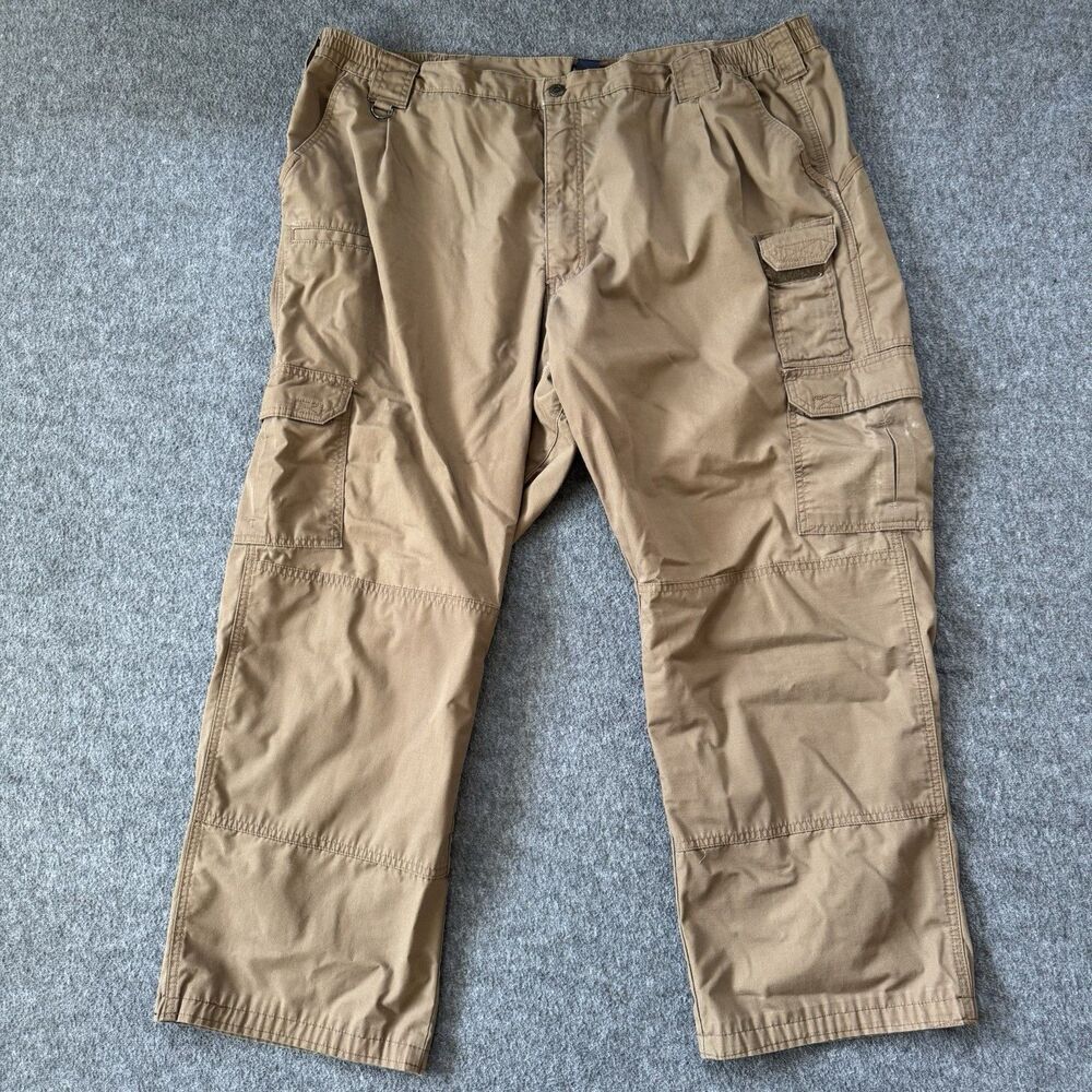 5.11 Tactical Mens 46x29 Taclite Pro Pant Brown Rip Stop Utility Hemmed